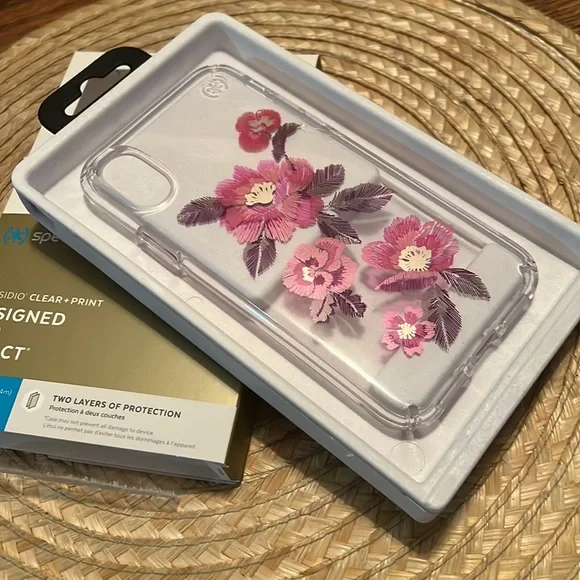 Speck Floral Clear Phone Case Cover iPhone Xs/X - Picture 4 of 7
